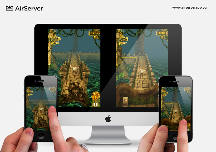 AirServer: Multiplayer Temple Run on Mac via two iPhones